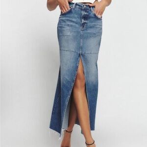Reformation Tazz Denim Maxi skirt